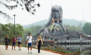 Công viên có tượng rồng bỏ hoang 'lột xác' sau chỉnh trang Công viên có tượng rồng bỏ hoang 'lột xác' sau chỉnh trang
