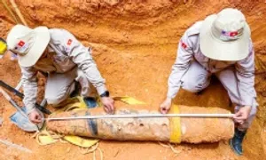 Phát hiện bom khi thi công nhà ga T2 sân bay Đồng Hới